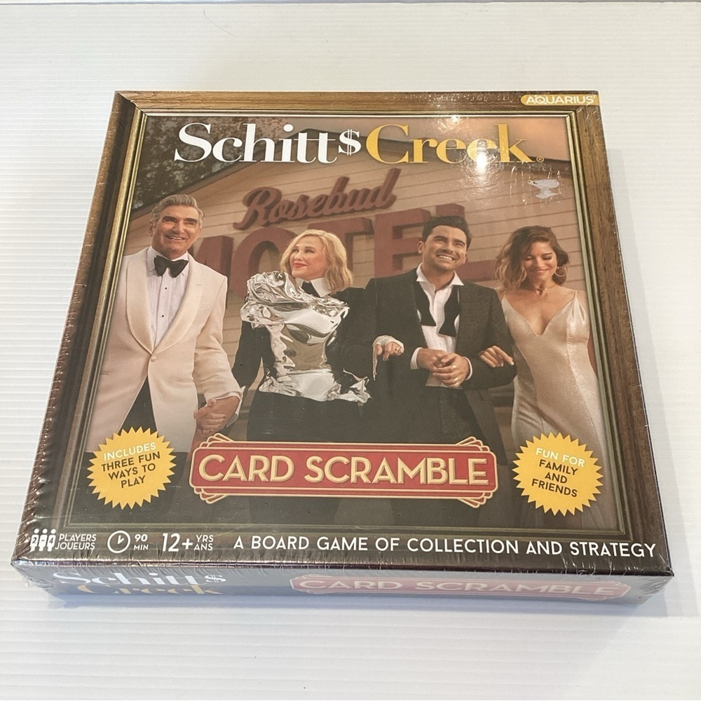 Schitts Schitt$ Creek Card Scramble Strategy Board Game by Aquarius NIB